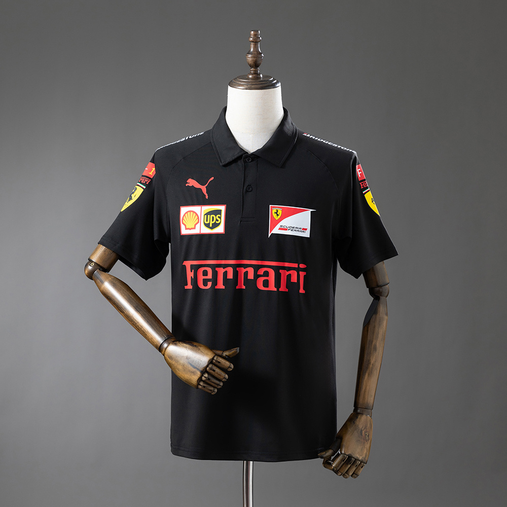 Scuderia Ferra ri F1 2025 Black Polo