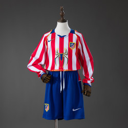 Long-Sleeve Kids Kit Atletico Home 04-05