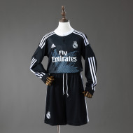 Long-Sleeve Kids Kit Real Madrid Third 14-15