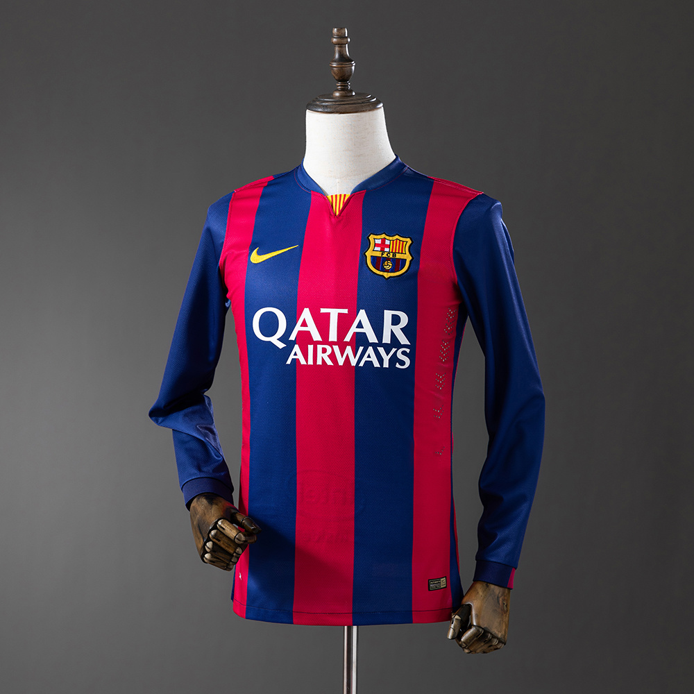 Retro Barcelona Home 14-15 Long Sleeve