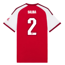 26-27 Arsenal Home Player Edition #SALIBA 2 PRINTING