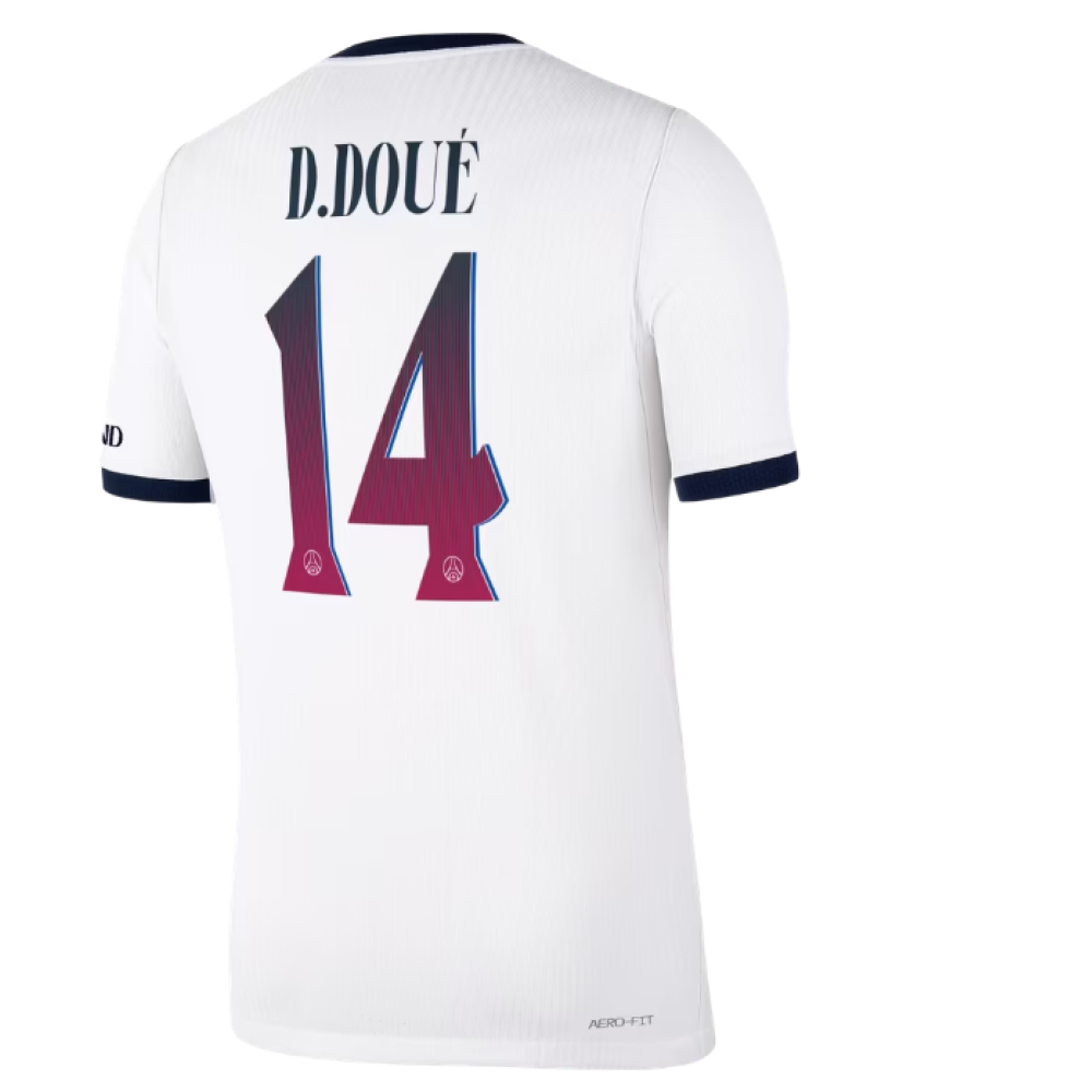 26-27 PSG Away Player Edition #D.Doué 14 printing